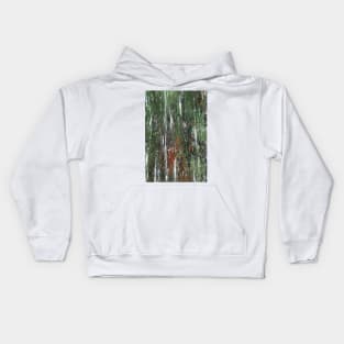 Moss and lichen on fencepost II/III Kids Hoodie